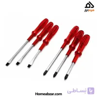 مجموعه پیچ‌گوشتی کریستالی ۶ عددی جیاچینگ