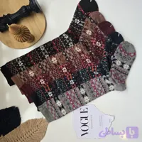 جوراب زنانه وینتیج پشمی زیر زانو Coco & hama