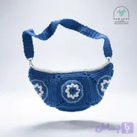 کیف بافتنی زنانه گلدار مدل شکوفه