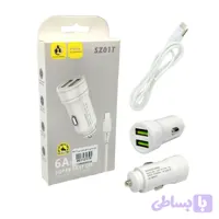 شارژر فندکی با کابل تایپ سی SZ01T