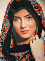 تابلو نقاشی، تابلو نقاشی میکس مدیا طرح پرتره