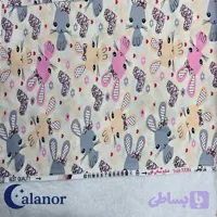 پارچه ملحفه‌ای طرح خرگوش و قلب