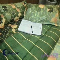 روتختی دو نفره سبز طرحدار