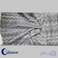 پارچه ملحفه‌ای خاکستری طرح خطوط