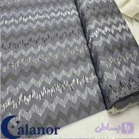 پارچه ملحفه‌ای خاکستری طرح‌دار موجی
