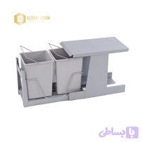 سطل زباله دو مخزن کابینت آدلان مدل دیاکو کد 839