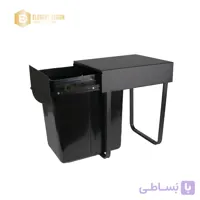 سطل زباله تک مخزن مشکی آدلان مدل میشا کد 6814