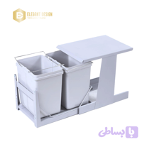 سطل زباله دو مخزن بزرگ آدلان مدل سامینا کد 838