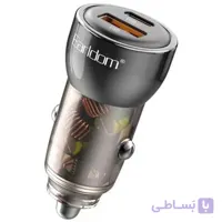 شارژر فندکی 30w فست دو پورت Earldom مدل ES-CC31 به همراه کابل تایپ سی