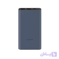 پاوربانک شیائومی مدل PB100DZM، ظرفیت 10000 میلی‌آمپر ساعت، تکنولوژی Quick Charge 3.0، مدیریت هوشمند شارژ، پشتیبانی از فناوری شارژ سریع کوالکام (QC)، مقاوم در برابر ضربه، جنس بدنه آلیاژ آلومینیوم، دارای 3 درگاه خروجی