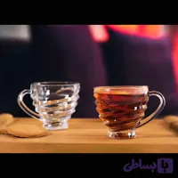 فنجان بلور کاوه مدل الیزا بسته ۶ عددی