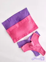 ست نیمتنه دکلته باندی و شورت لامبادا