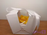 باکس شمع رز زرد لاکچری( رز باکس)