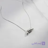 گردنبند دو گوی پیچ خورده