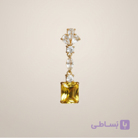 گوشواره‌ آویز زرد