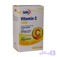 ویتامین سی 1000 میلی گرم 60 عدد | Eurho Vital Vitamin C 1000 mg 60