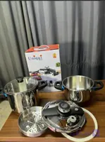 زود پز 2 قلو یونیک مدل 5+ 7 L set
