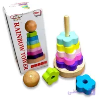 برج هوش چوبی تعادلی Rainbow Tower