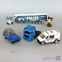 اسباب بازی ماشین آتش نشانی همراه با کامیون