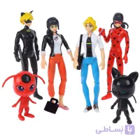 فیگور دختر کفشدوزکی چراغ دار 6 عددی خارجی