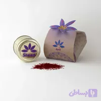 زعفران درجه یک شید بسته بندی استوانه طلایی