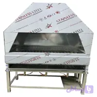 کباب پز یا منقل گازی صنعتی 120 سانتیمتری با هود