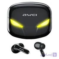 هدفون بلوتوثی اوی T35 با نویز کنسلینگ فعال (ANC)، درگاه شارژ USB Type-C، دارای نمایشگر روی محفظه شارژ، مقاوم در برابر رطوبت و عرق