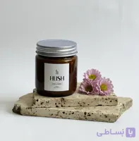 شمع شیشه قهوه ای