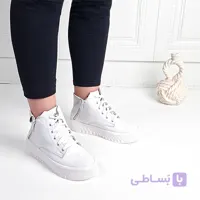 کفش نیم بوت سفید زنانه باران مدل 7726