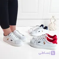 کفش ونس سفید دخترانه باران مدل 9847