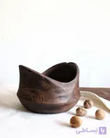 کاسه چوبی گردو مدل هیوا