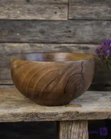 کاسه چوبی سایز بزرگ گردو کد ۰۵