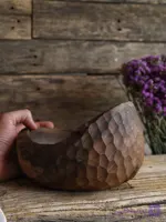 کاسه چوبی روستیک مدل ژیوار