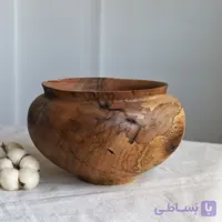 کاسه چوبی گردو مدل دیبا