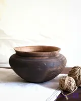 کاسه چوبی روستیک مدل دلوان قطر ۲۴