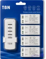 ریموت ۴ کانال مجزا برند TBN قطع کن برق دارد