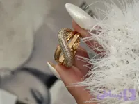 انگشتر طرح و‌مشابه طلا‌ برند ژوپینگ رنگ طلایی