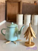 زیر قابلمه‌ای بامبو طرح کاج