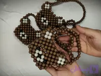 کیف دخترانه پاندا مروارید بافی