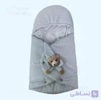 قنداق فرنگی مخمل کبریتی گلدوزی خرس کلاهدار