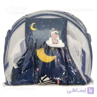 پشه بند با تشک و بالش مخمل طرحدار