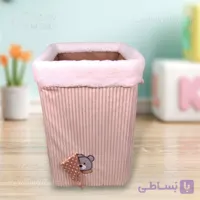 سبد لباس مخمل کبریتی