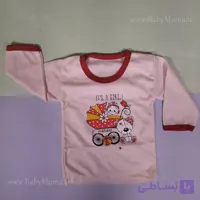 بلوز تک آستین بلند چاپی کالسکه
