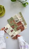 جوراب زنانه مدل مچی خرسی