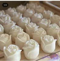 شمع گل رز تپل