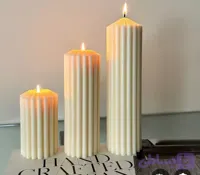 شمع استوانه‌ی شیاردار