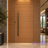 درب فریم لس با روکش چوب طبیعی