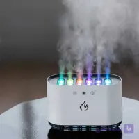 دستگاه بخور حساس به صدا ۶ نازل مه‌ پاش مدل ۲۵۷ با نور RGB