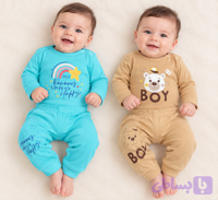 ست بادی شلوار نوزادی کد 308