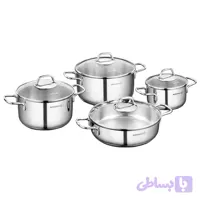 سرویس قابلمه تابه استیل 8 پارچه کرکماز پرلا طرح Perla کد A1606